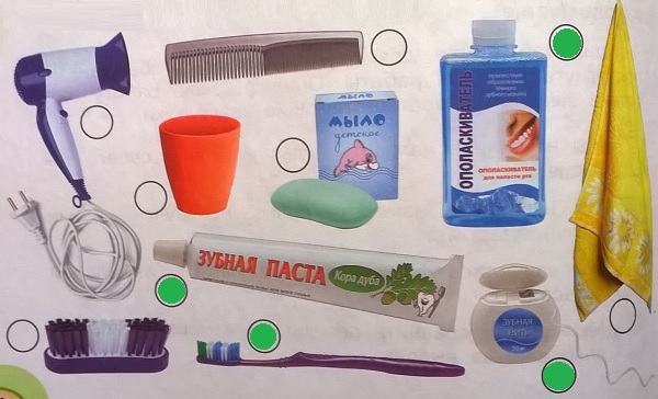 предметы, необходимые для ухода за зубами